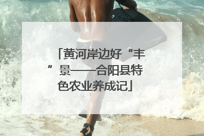 黄河岸边好“丰”景——合阳县特色农业养成记